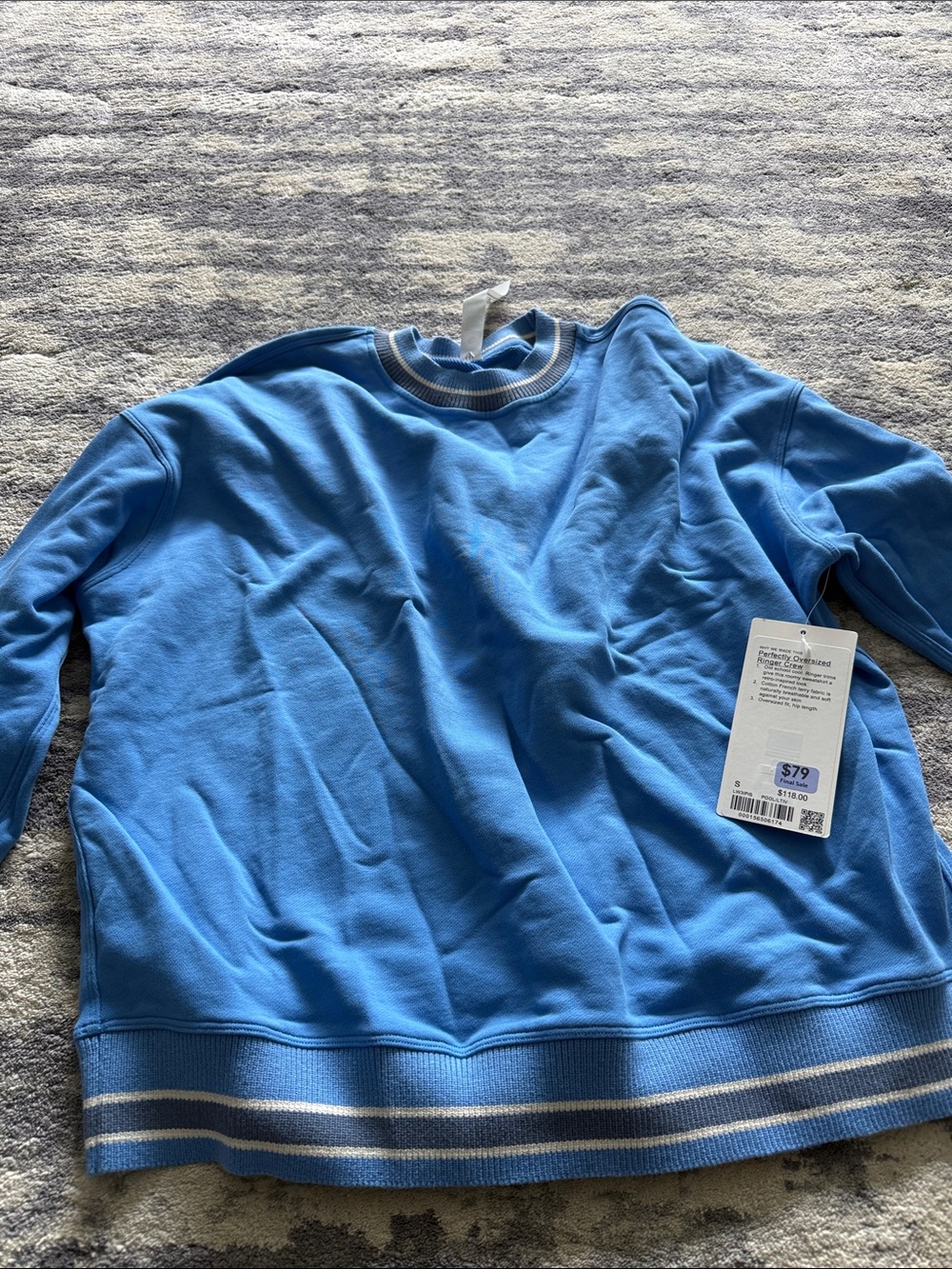 Crewneck Sweater in Light Blue